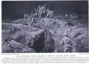 Lance Corporal Jacka Wins a VC by Showing How One Man Can Beat Seven May 1915