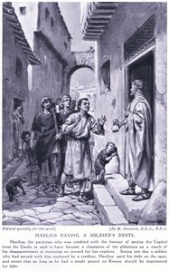 Manlius paying a soldier