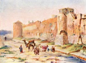 Wall of Damascus, Twilight Effect by Margaret Thomas