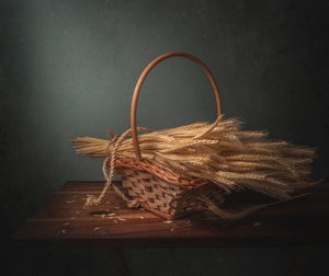 Basket Of Golden Wheat