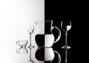 Clear Glass Contrast by Margareth Perfoncio