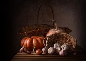 Dark Autumn Still Life by Margareth Perfoncio