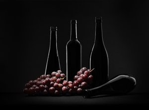 Dark Wine Still Life by Margareth Perfoncio