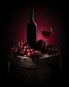 Elegant Wine Still Life by Margareth Perfoncio