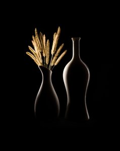 Golden Grass Vases by Margareth Perfoncio