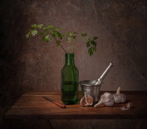 Rustic Kitchen Ingredients