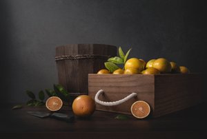 Rustic Orange Still Life by Margareth Perfoncio