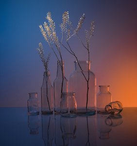 Serene Glass Still Life by Margareth Perfoncio