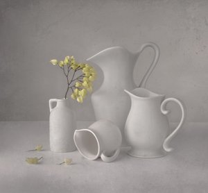 Serene White Pitchers