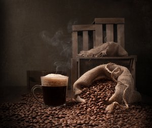 Warm Coffee Still Life by Margareth Perfoncio