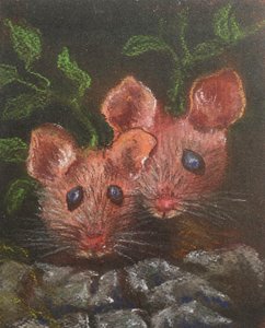 Two little mice by Margo Starkey
