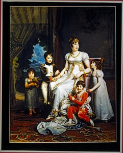Queen Caroline Murat & Her Four Children by Marguerite Gerard