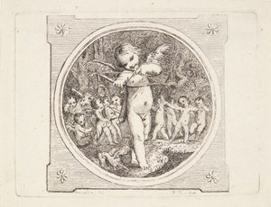 Cupid with Bow and Arrow by Marguerite Louise De Lorme du Ronseray