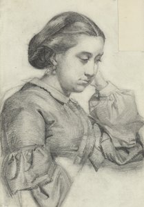 Bust of a Young Lady by Marià Fortuny Marsal
