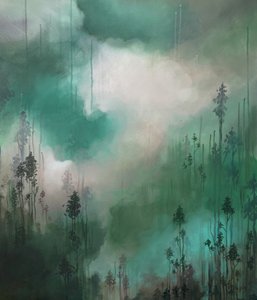 Tranquil Misty Forest by Maria Borglund