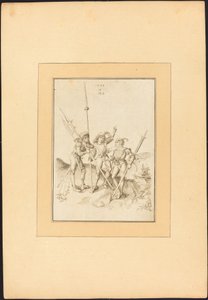 Three Lansquenets by Maria Catharina Prestel, after Albrecht Dürer