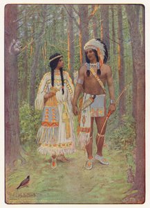 Illustration for Hiawatha by Longfellow by Maria Louise Kirk