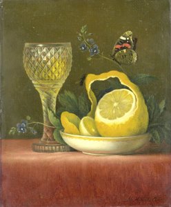 Still Life with Lemon and Cut Glass by Maria Margaretha Van Os