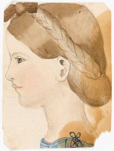 Portrait of M Rose Herschel Aged 7 by Her Sister Maria, Aged 11
