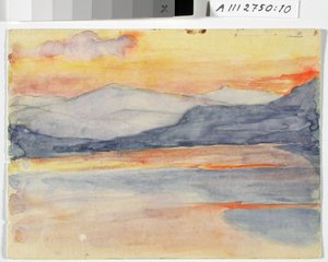 Landscape Study, Fell at Sunset