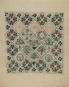 Embroidered Applique Quilt