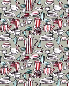 Candy Stripe Tea Party, 2020 by Marianna Kulukundis