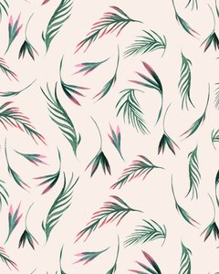 Tropical leaves in Pink, 2020