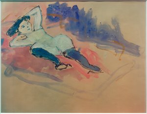 Helene with Blue Stockings by Marianne von Werefkin