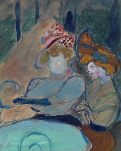 Two Women in a Street Café