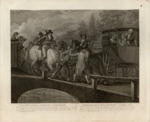 The Arrest of Louis XVI and His Family at Varennes, June 22, 1791, 1796 by Mariano Bovi