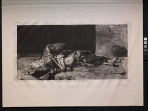 Arab Watching over the Body of His Friend