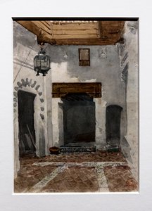 Interior of the House Where We Spent Our First Days in Tetouan, around 1860