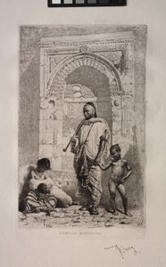 Moroccan Family by Mariano Fortuny y Marsal