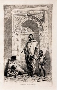 Moroccan Family, circa 1862