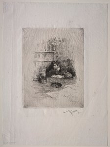 Portrait of Edouardo Zamacois by Mariano Fortuny y Marsal