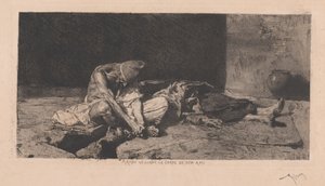 Arab Watching over the Body of His Friend
