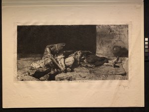 Arab Watching Over the Body of His Friend