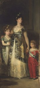 The Queen of Spain and the Princes (Copy from Goya)