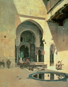 The Court of the Alhambra by Mariano José María Bernardo (1838 74) Fortuny y Carbó