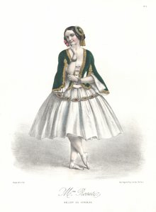 Italian ballet dancer Carolina Rosati in Adolphe Adam
