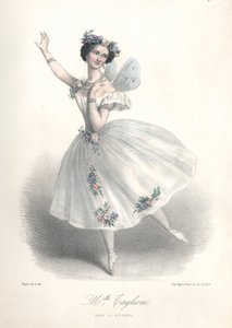 Italian ballet dancer Marie Taglioni in her father Filippo Taglioni