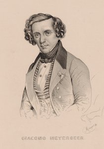 Portrait of the Composer Giacomo Meyerbeer, 1836 by Marie Alexandre Menut Alophe