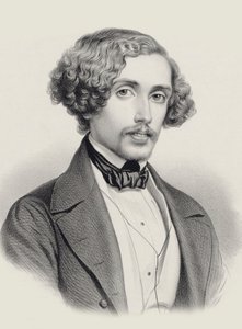 Portrait of the Pianist and Composer Julius Schulhoff 1825-1898, 1850 by Marie Alexandre Menut Alophe