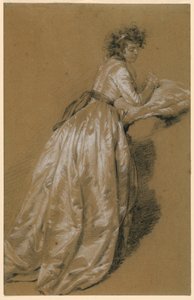 Standing Woman in a White Dress by Marie Françoise Constance Mayer