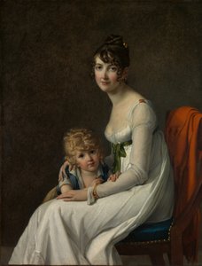Madame Philippe Panon Desbassayns de Richemont and Her Son, Eugène by Marie Guilhelmine Benoist