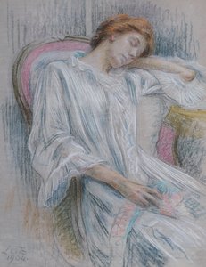 Young Woman Asleep in a Chair