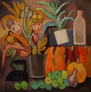 Stylized Autumn Still Life by Marina Gorkaeva