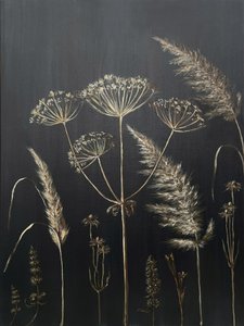 Golden Botanical Silhouettes