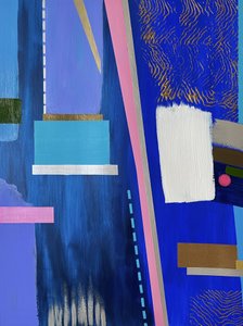 Vibrant Blue Geometry by Marina Kozyr