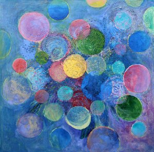 Abstract Colorful Circles by Marina Nelson